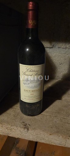 Bordeaux Haut-Médoc Château Grand Brun 2003