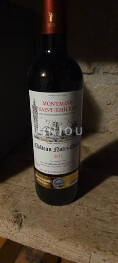 Bordeaux Montagne-saint-émilion Château Notre-Dame 2012