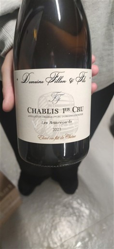 Borgoña Chablis Premier Cru Domaine Fillon & Fils Les Beauregard fût chêne 2023