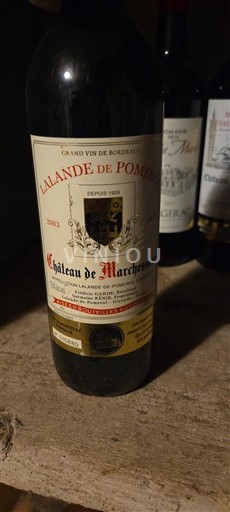 Bordeaux Lalande-de-Pomerol Château Marchesseau 2003