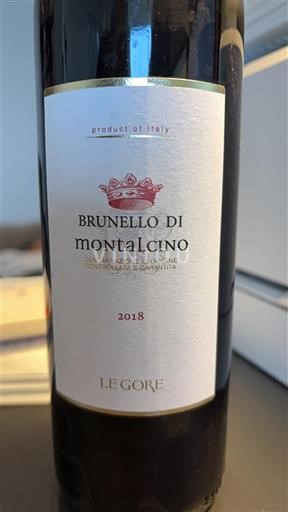 Toscana Brunello di Montalcino. Le Gore 2018