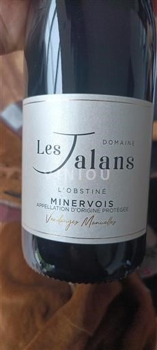 Languedoc Minervois Domaine Les Jalans L'Obstiné 2024