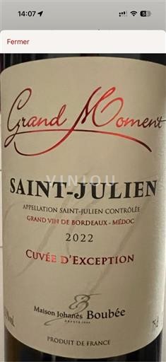 Bordeaux Saint-Julien Maison Johanes Boubée Grand Moment d'Exception 2022