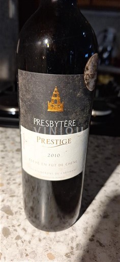 Burdeos Côtes-de-bourg Presbytère Prestige 2010