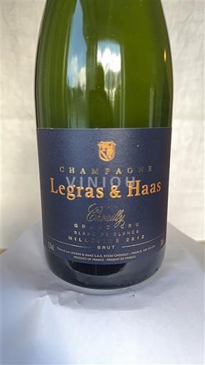 Champagne Legras & Haas Grand Cru Blanc de Blancs 2012