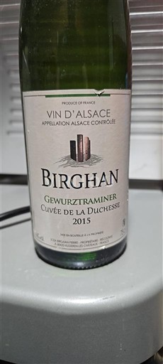 Alsacia Birghan de la Duchesse 2015