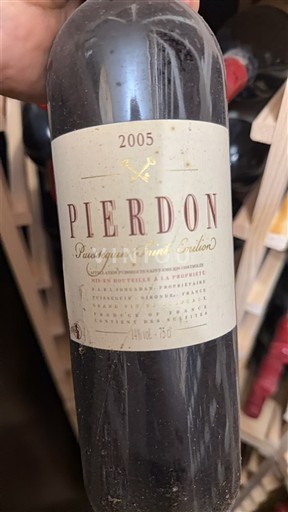 Bordeaux Puisseguin-saint-émilion Pierdon 2005