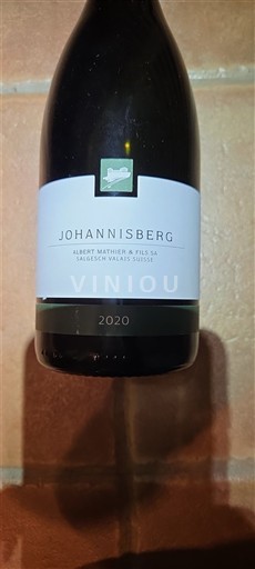 Valais Không được chỉ định Albert Mathier & Fils SA Johannisberg 2020