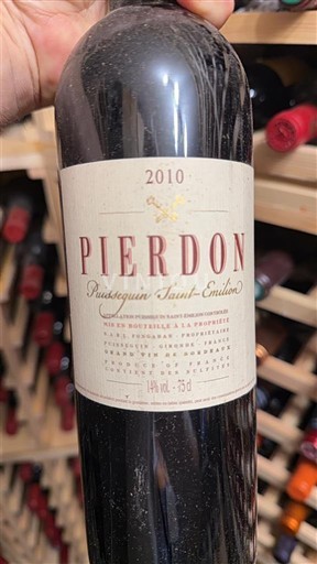 Bordeaux Puisseguin-saint-émilion Pirdon 2010
