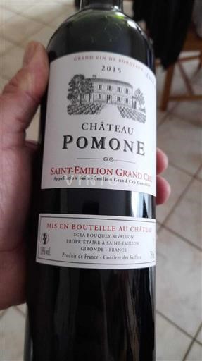 Burdeos Saint-Émilion Gran Cru Grand Cru Château Pomone 2015