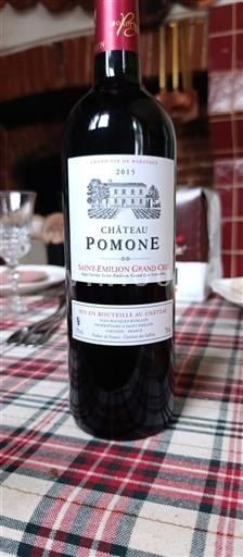Bordeaux Saint-Émilion Grand Cru Grand Cru Château Pomone 2015