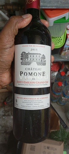 Bordeaux Saint-Émilion Grand Cru Grand Cru Château Pomone 2015