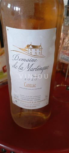 Bordeaux Cadillac Domaine La Marlique 2020