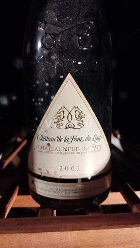 Rhônen laakso Châteauneuf-du-Pape Château La Font du Loup 2002