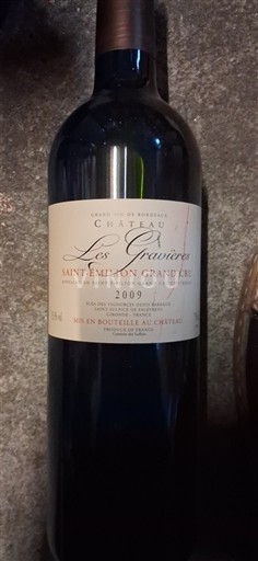 Bordeaux Saint-Émilion Grand Cru Grand Cru Château Les Gravières 2009