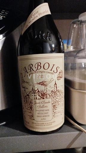 Jura Arbois Jean-Claude Gallois du Moulin Pécaud 2022