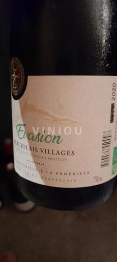Beaujolais Beaujolais Villages Evasion 2020