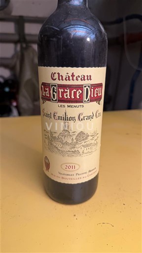 Bordeaux Saint-Émilion Grand Cru Grand Cru Château La Grâce Dieu Les Menuts 2011