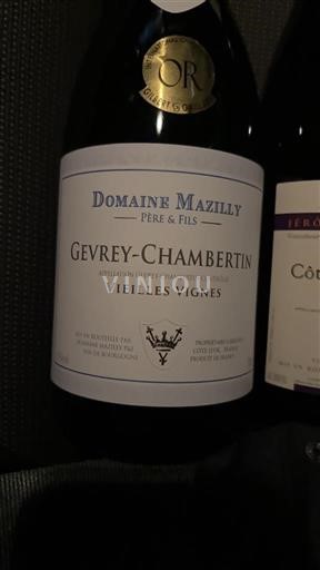 Borgogna Gevrey-Chambertin Domaine Mazilly Père & Fils Vieilles Vignes 2023