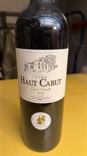 Bordeaux Côtes-de-Bordeaux Château Haut Cabut Camille 2020