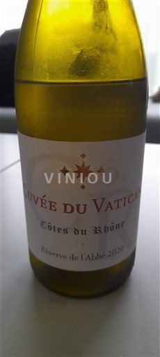 Thung lũng Rhône Côtes-du-rhône Cuvée du Vatican Réserve de l'Abbé 2020