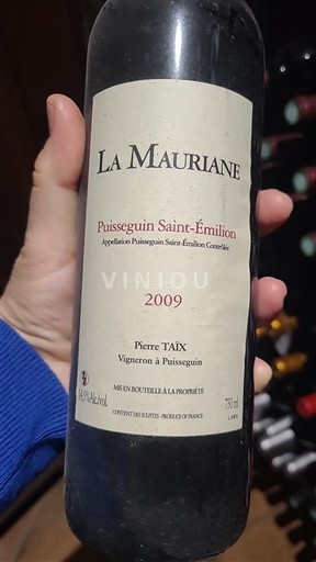 Bordeaux Puisseguin-saint-émilion La Mauriane 2009