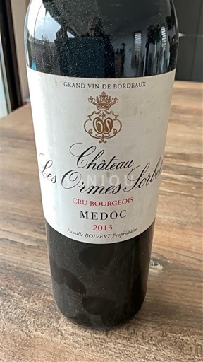 Bordeaux Médoc Château LES ORMES SORBET 2013