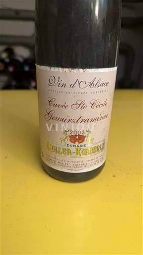 Alsace Domaine Muller-Koeberlé Ste Cécile Gewurztraminer 2003