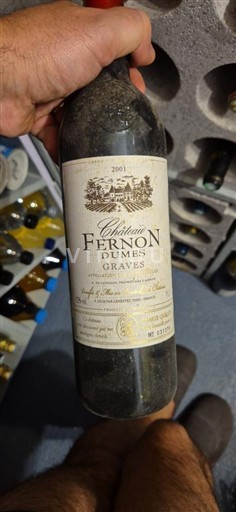 Bordéus Graves Château Fernon Dumes 2001