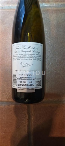 AVA Bờ Đông Không được chỉ định Red Newt Cellars The Knoll 2018