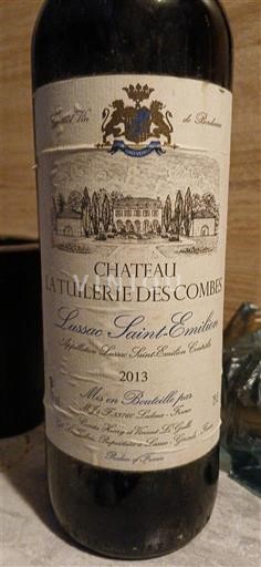 Bordeaux Lussac-saint-émilion Château La Tuilerie des Combes 2013