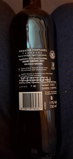 Roussillon Không được chỉ định Domaine Fontanel 2021