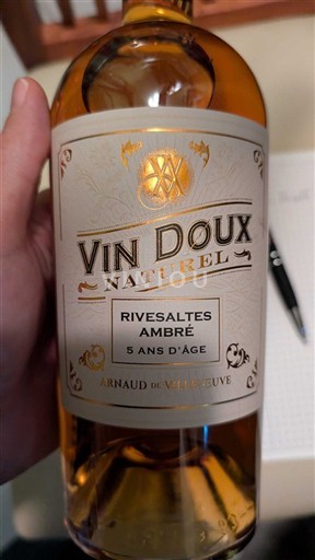 Roussillon Rivesaltes Arnaud de Villeneuve Rivesaltes Ambré 5 ans d'âge Ikke årgangsbestemt