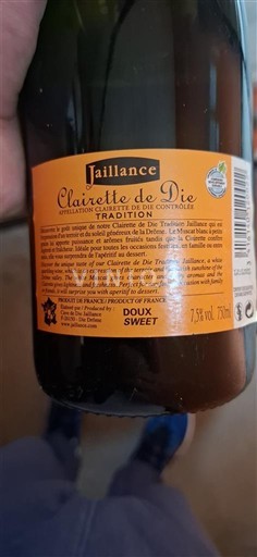 Rona dolina Clairette de Die Jaillance Neleten.