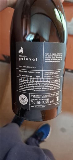 Rhônen laakso Côtes-du-rhône Domaine Galuval La Montagne 2020