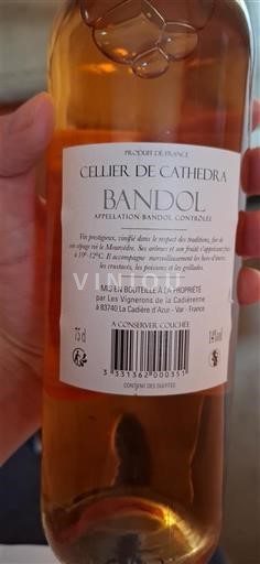 Provence Bandol Cellier de Cathedra Icke årgångsbetecknad