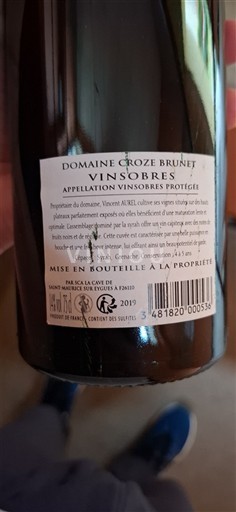 Rhônedalen Vinsobres Domaine Croze Brunet 2019