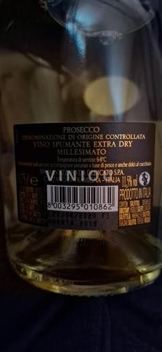 Veneto Prosecco Decatiq S.p.A Millesimato Extra Dry 2019