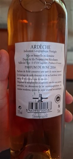 Alpe in reke Rona Ardeška. Dupéré & fils Parfum de Rosé 2016