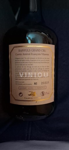 Roussillon Banyuls Grand Cru Cave de l'Abbé Rous Amiral François Vilarem Neleten.