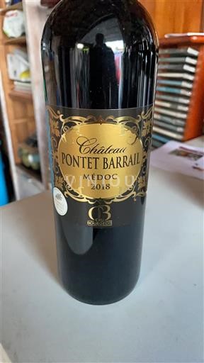 Bordeaux Médoc Pontet Barrail 2018