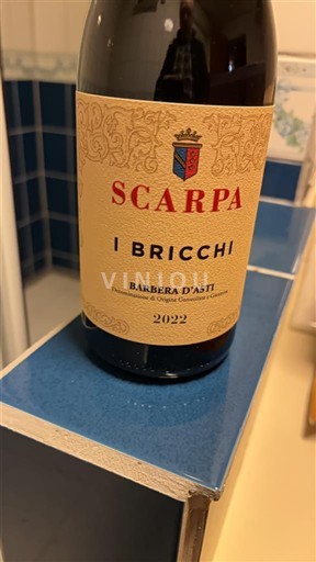 Piedmont Wines Barbera d'Asti Scarpa I Bricchi 2022