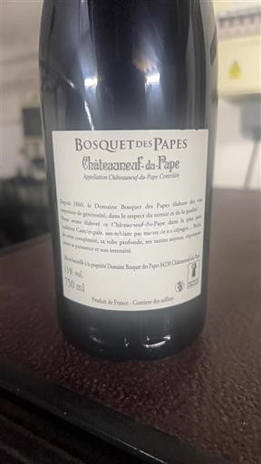 Vins Châteauneuf-du-pape Domaine Bosquet Des Papes - Avis, conseil