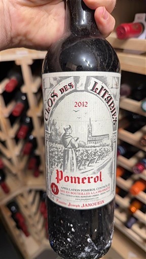 Bordéus Pomerol Clos des Litanies 2012