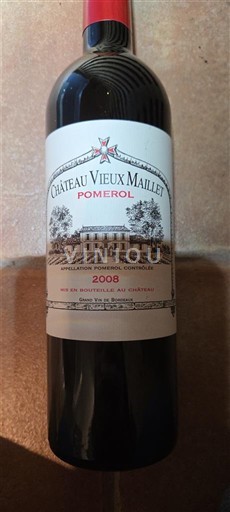 Bordeaux Pomerol Château Vieux Maillet 2008
