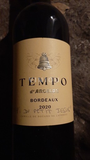 Бордо Angélus Tempo d'Angélus 2020