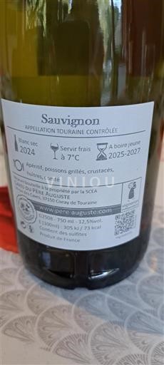 Dolina Loare Touraine Domaine Pierre Auguste Sauvignon 2024