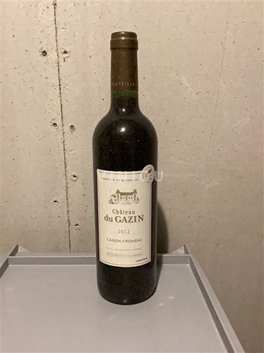 Bordeaux Canon-Fronsac Château Gazin 2012