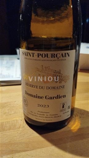 Dolina Loare Saint-Pourçain Domaine Gardien Réserve du Domaine 2023