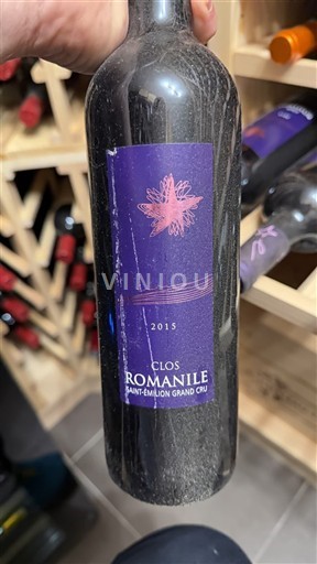 Bordeaux Saint-Émilion Grand Cru Grand Cru Clos Romanile 2015